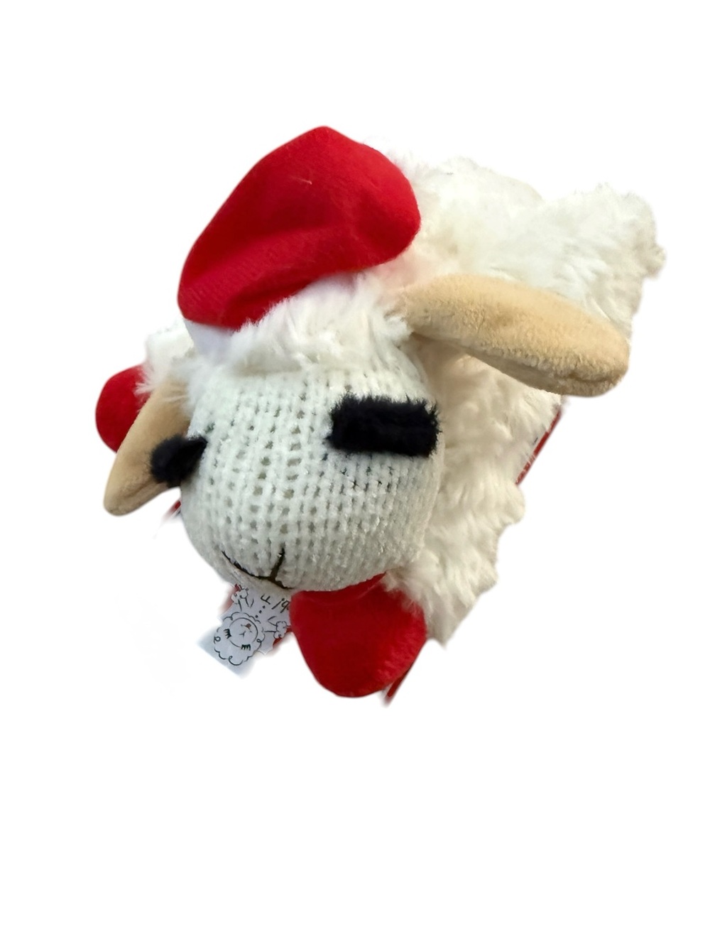 NWT Lamb Chop Lambie Dog Toy w/ Santa Hat Christmas Holiday